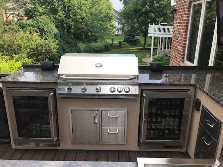 KoKoMo 40” Built-In Gas Grill with 5 Burners and Back Burner