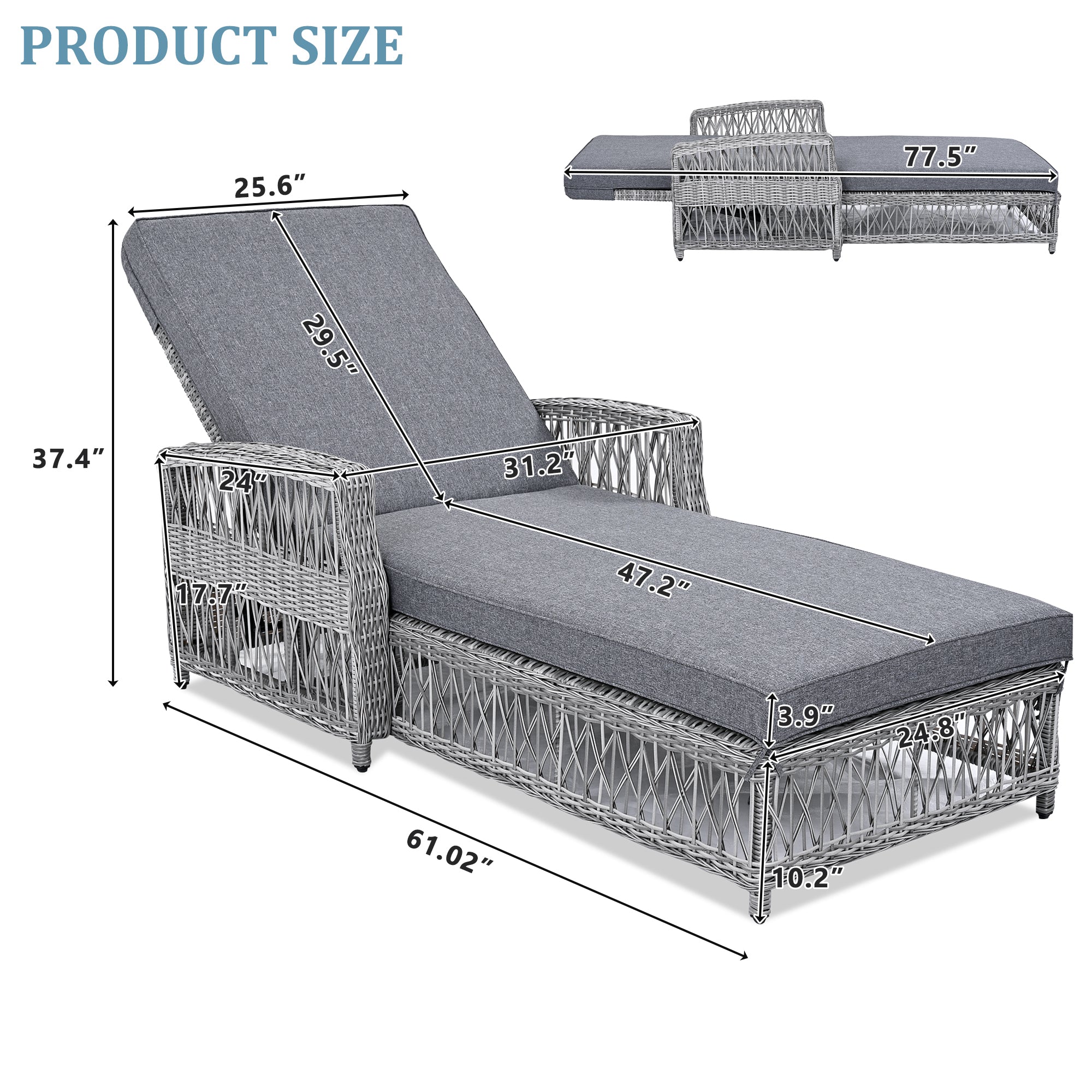 Go 2 Pieces Long Reclining Chaise Set