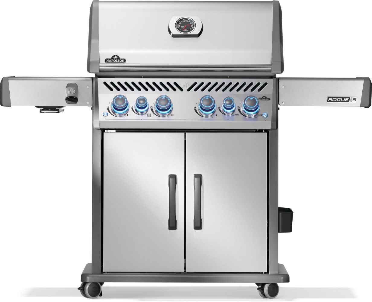 Patio Elegance Gas Grill Rogue PRO‑S 525 RSIB with Infrared Side and Rear Burners