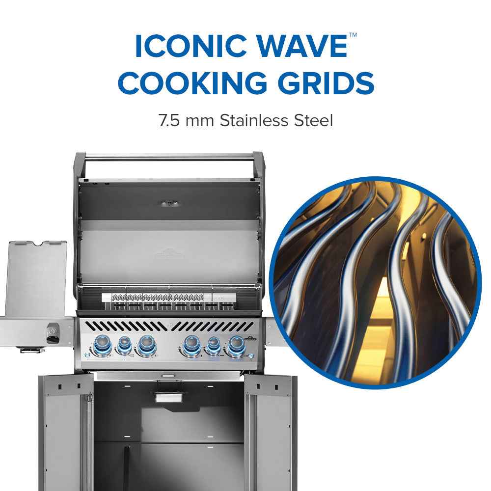 Patio Elegance Gas Grill Rogue PRO‑S 525 RSIB with Infrared Side and Rear Burners