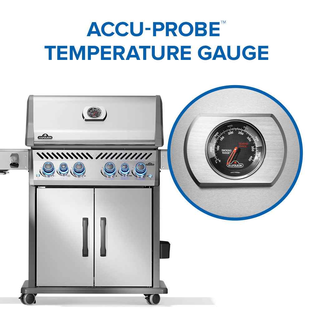 Patio Elegance Gas Grill Rogue PRO‑S 525 RSIB with Infrared Side and Rear Burners