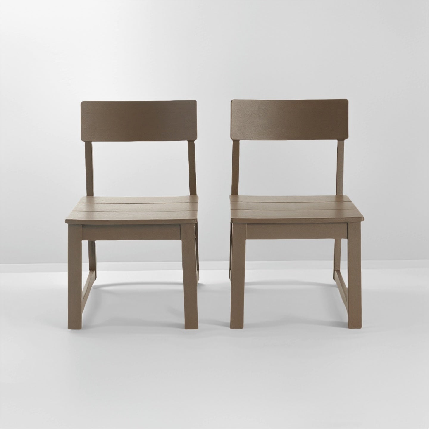 7-Piece HDPE Outdoor Dining Set for 6 – Antique Dark Oak