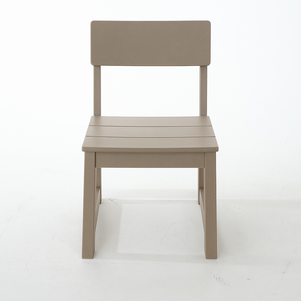 7-Piece HDPE Outdoor Dining Set for 6 – Antique Dark Oak