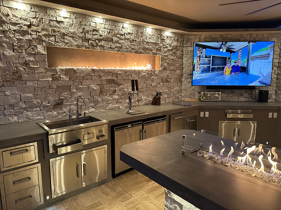 KoKoMo Luxury Outdoor Kitchen BBQ Island - Custom Built Premium Cooking Station for Your Backyard