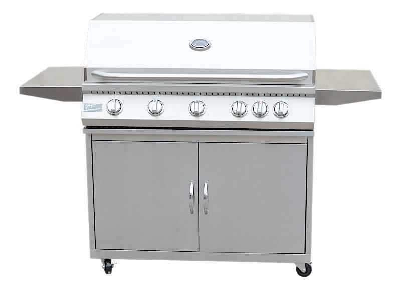 KoKoMo BBQ Grill Classic 40” 5-Burner Freestanding with Cart - 304 Stainless Steel