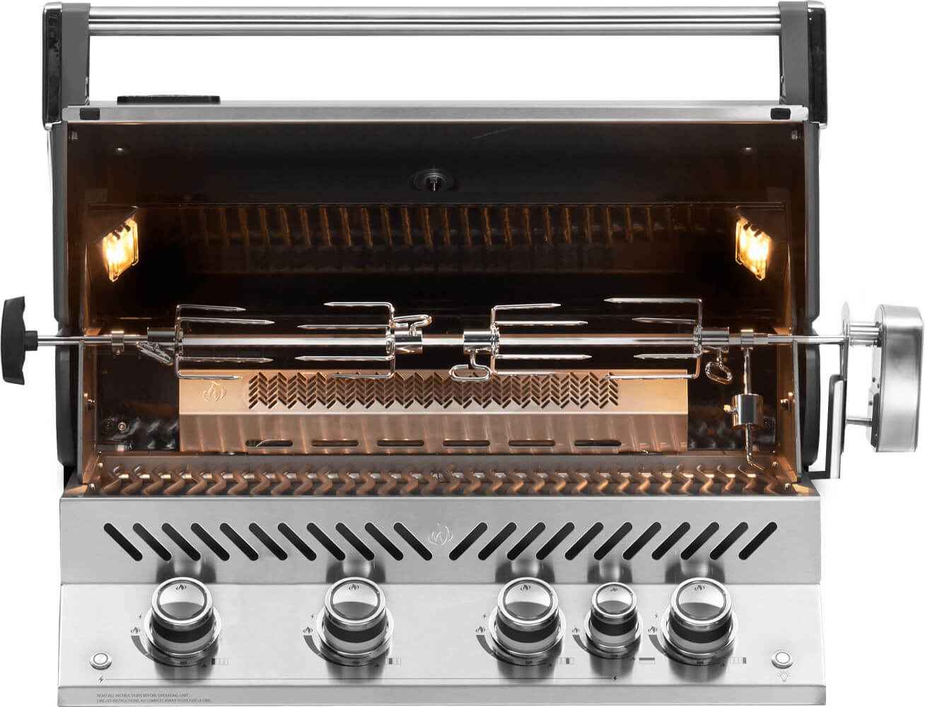 Patio Elegance Built-in Gas Grill Prestige PRO 500 with Infrared Rear Burner