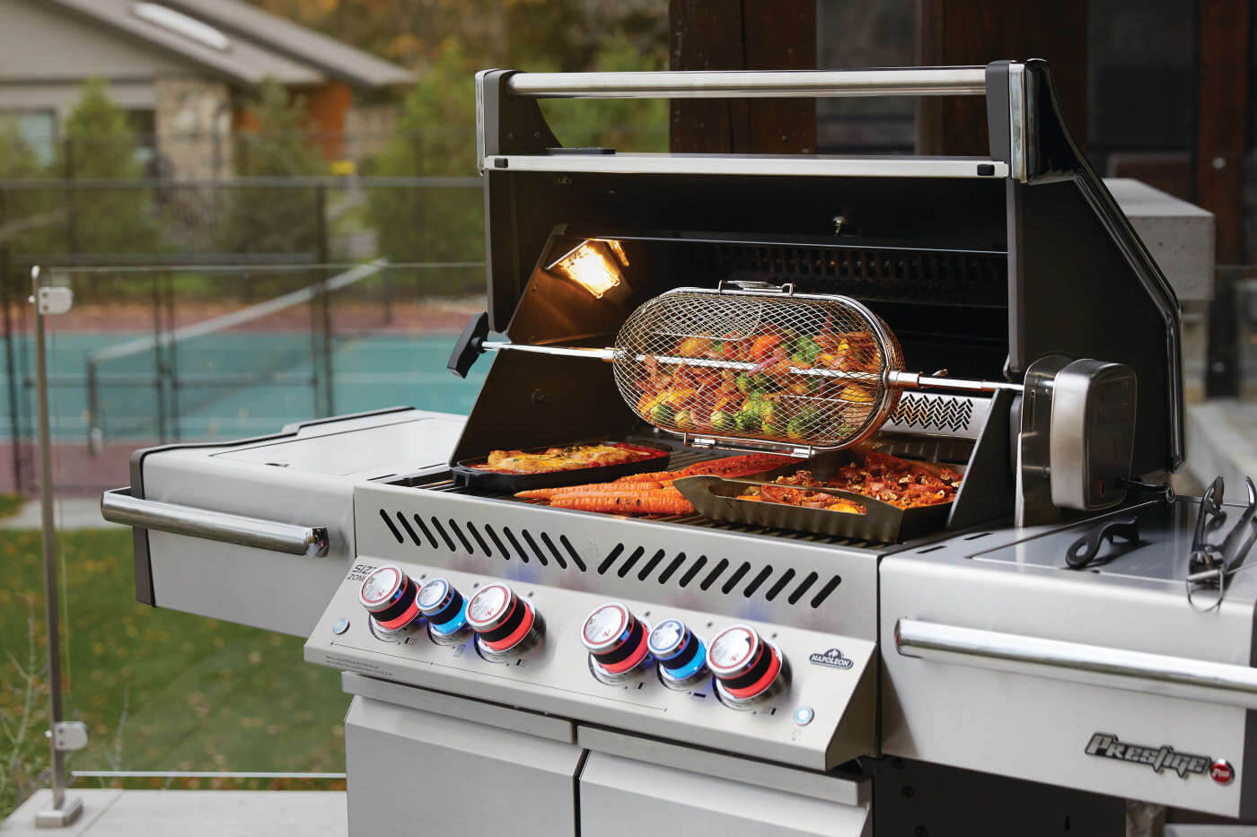 Patio Elegance Grill Prestige PRO 500 RSIB Gas Grill with Infrared Side and Rear Burners